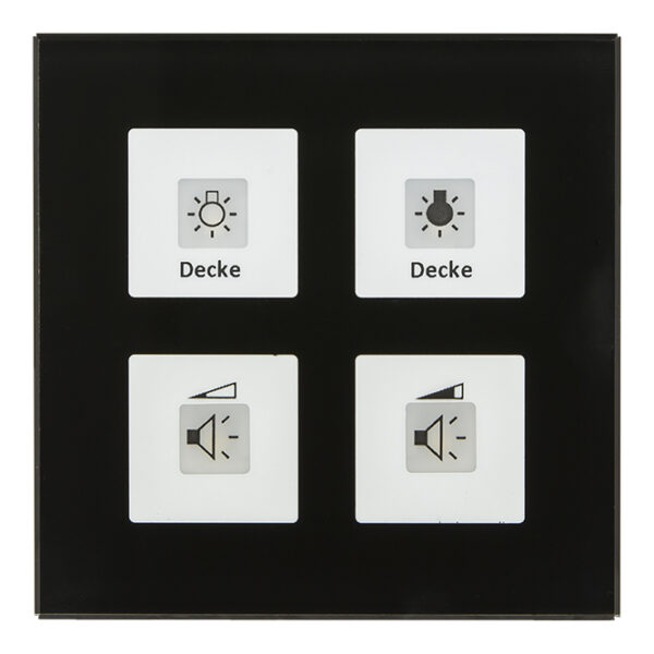 MDT BE-GTT4S.01 Glass button Plus 4-fold