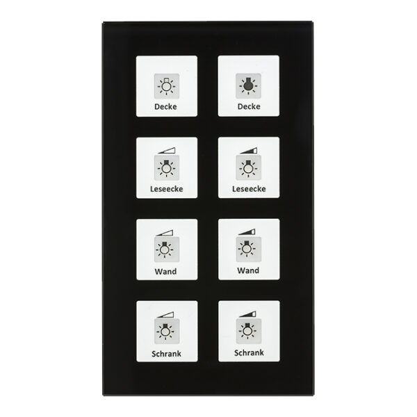 MDT BE-GTT8S.01 Glass button Plus 8-fold