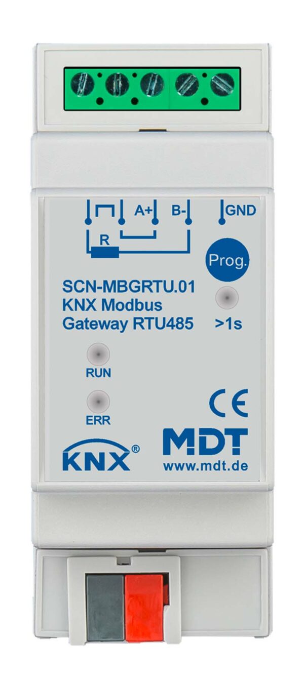 MDT SCN-MBGRTU.01 KNX Modbus Gateway RTU485, 2TE,