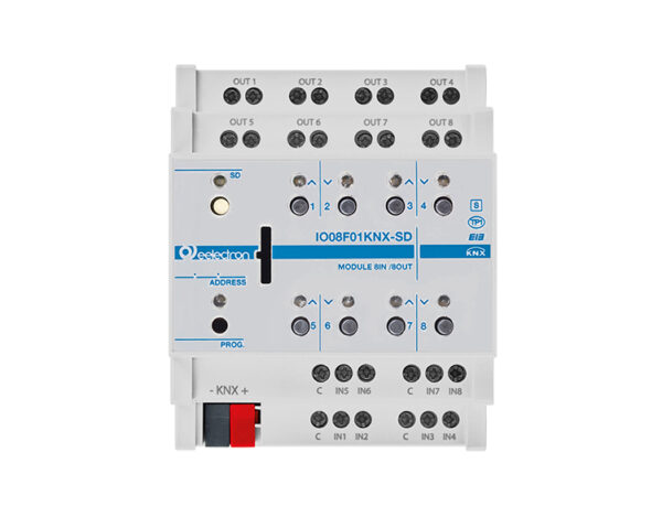 MODULO DIN UNIVERSALE 8 IN / 8 OUT PLUS - immagine 2